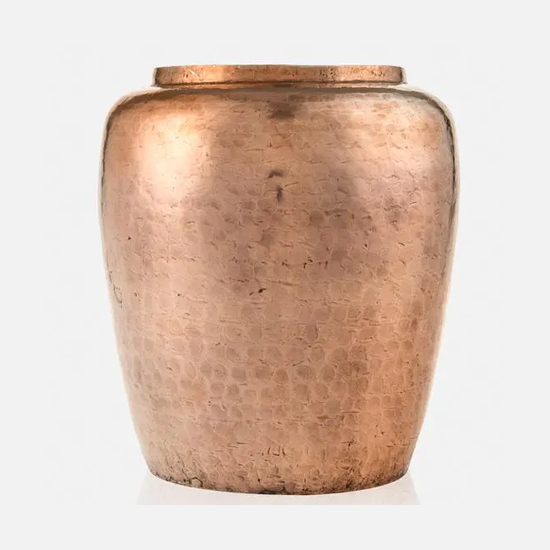 گلدان مسی خمره ای بزرگ
