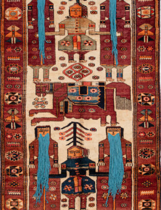 فرش دستباف آنتیک شوشتر طرح هوشنگ شاهی