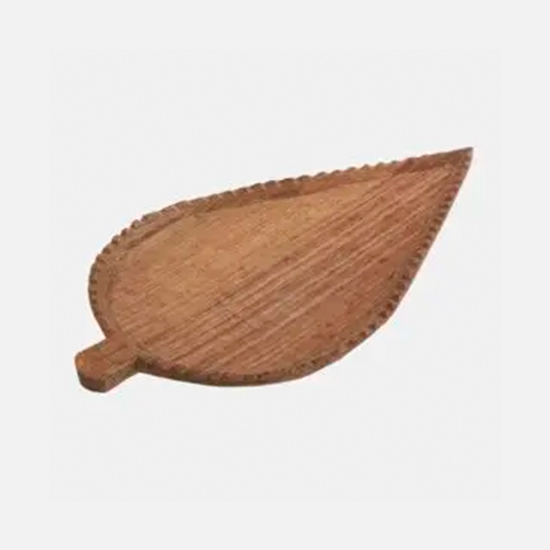سینی چوبی طرح سرو لبه کنگره بزرگ