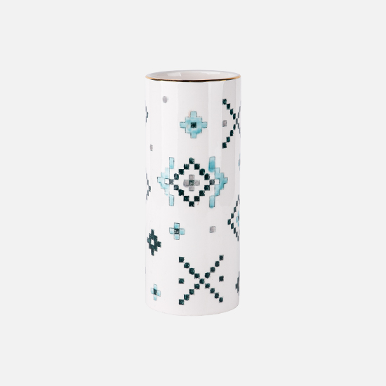 گلدان استوانه طرح گره