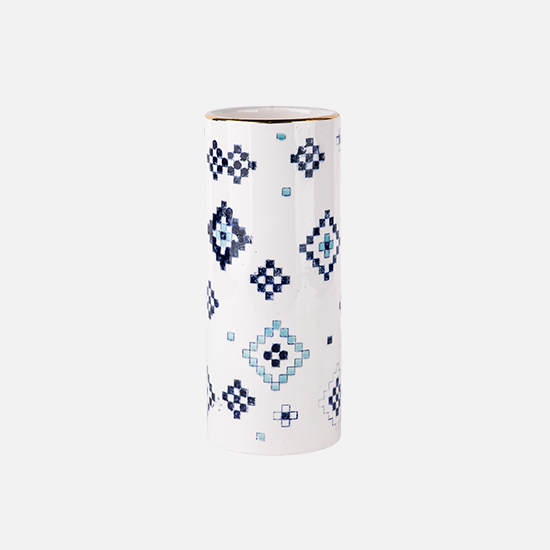 گلدان استوانه طرح مشبک