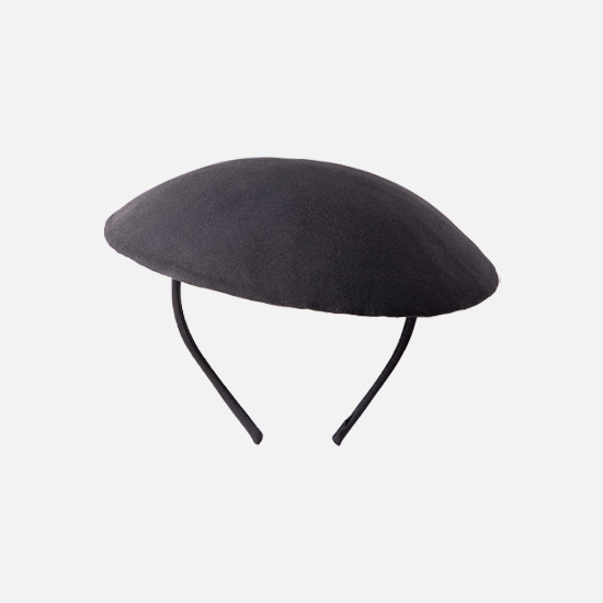 کلاه زنانه - fascinator hat مخمل مشکی